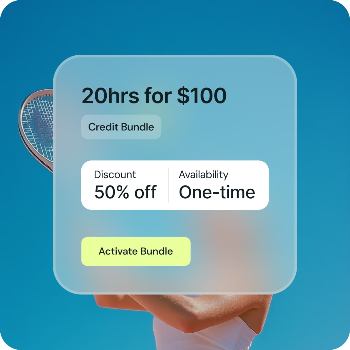 Sell time bundles to boost revenue